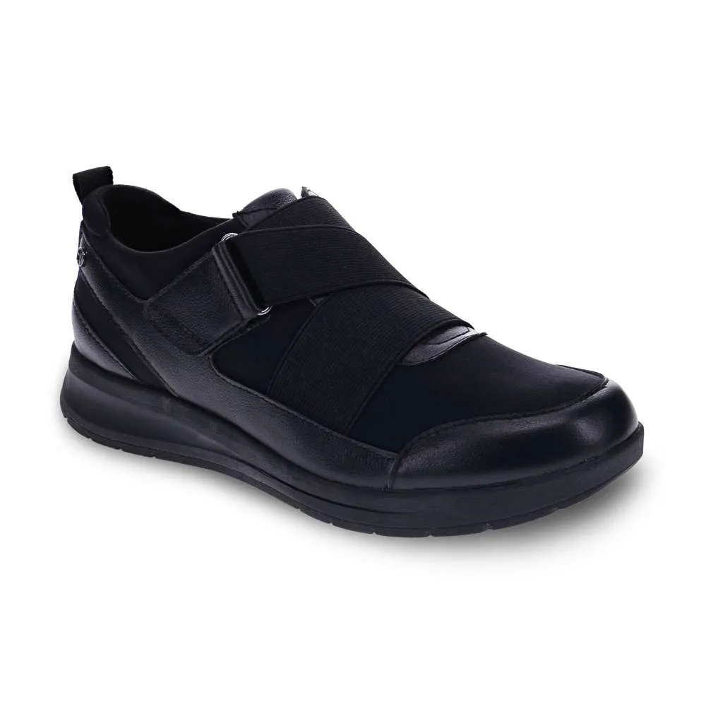 Virginia Adjustable Casual Sneaker - Black French sold by Zulily
