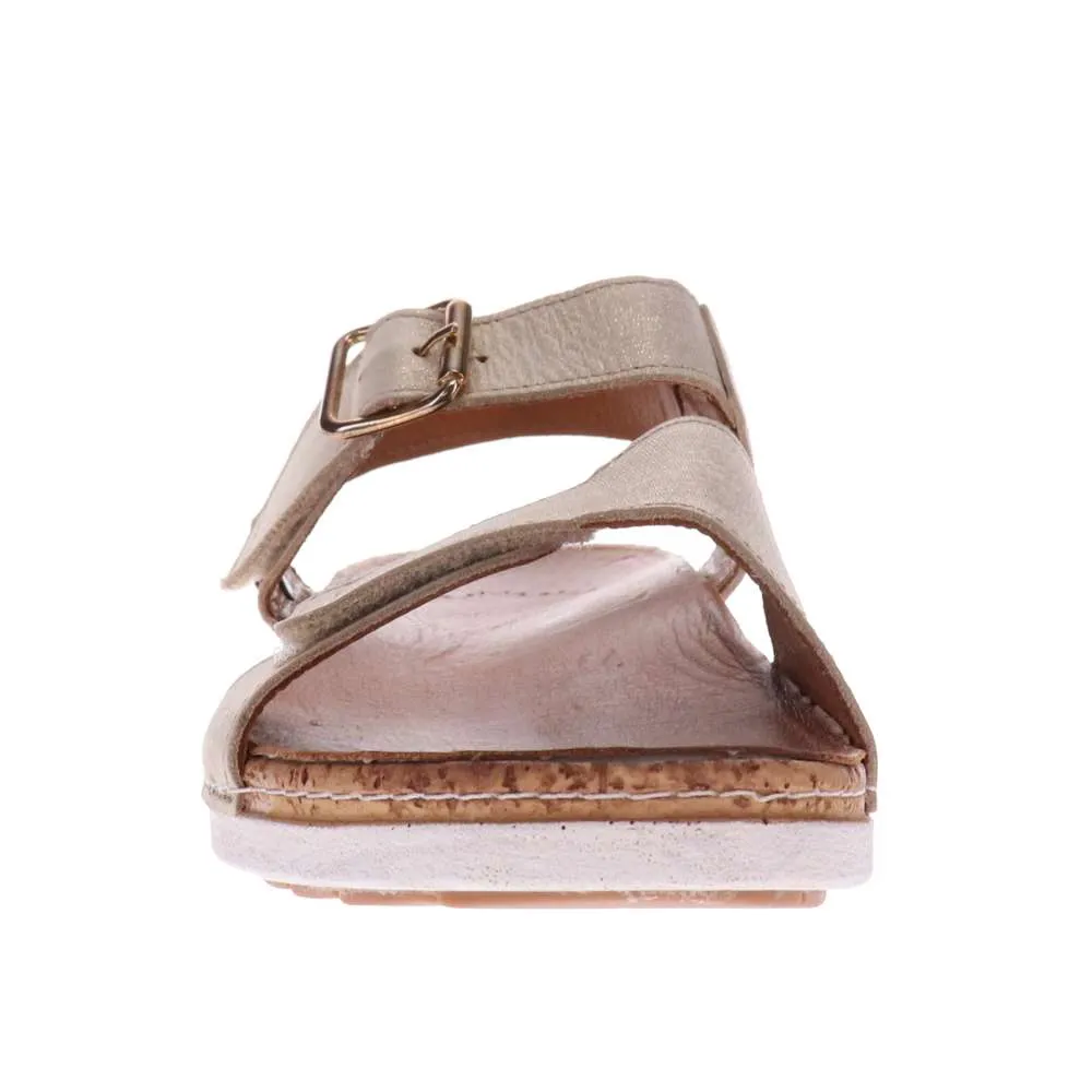 Georgia Back Strap Sandal - Gold Linen sold by Zulily product image thumbnail 5