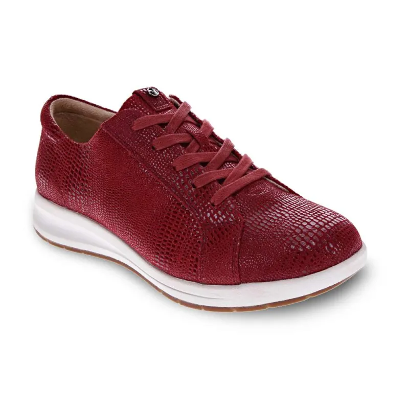 Athens Lace-Up Casual Sneaker - Cherry Lizard made by Zulily