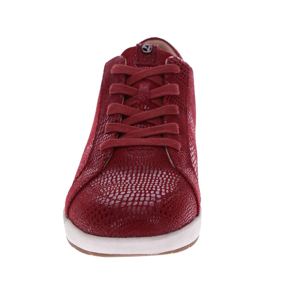 Athens Lace-Up Casual Sneaker - Cherry Lizard sold by Zulily product image thumbnail 5