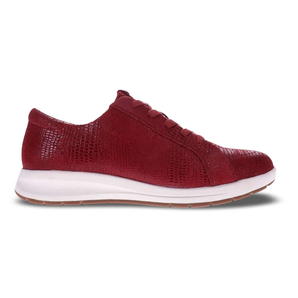Athens Lace-Up Casual Sneaker - Cherry Lizard sold by Zulily product image thumbnail 2