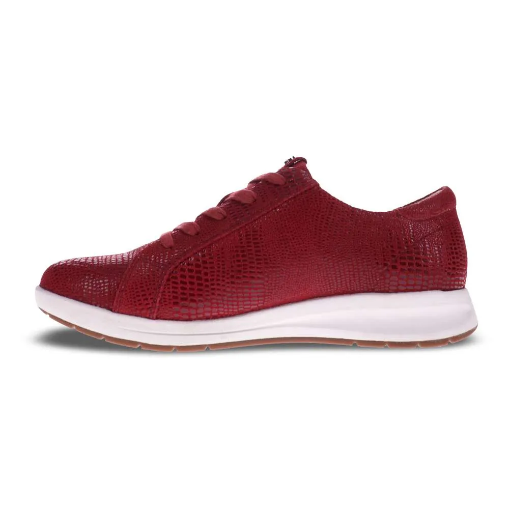 Athens Lace-Up Casual Sneaker - Cherry Lizard sold by Zulily product image thumbnail 3