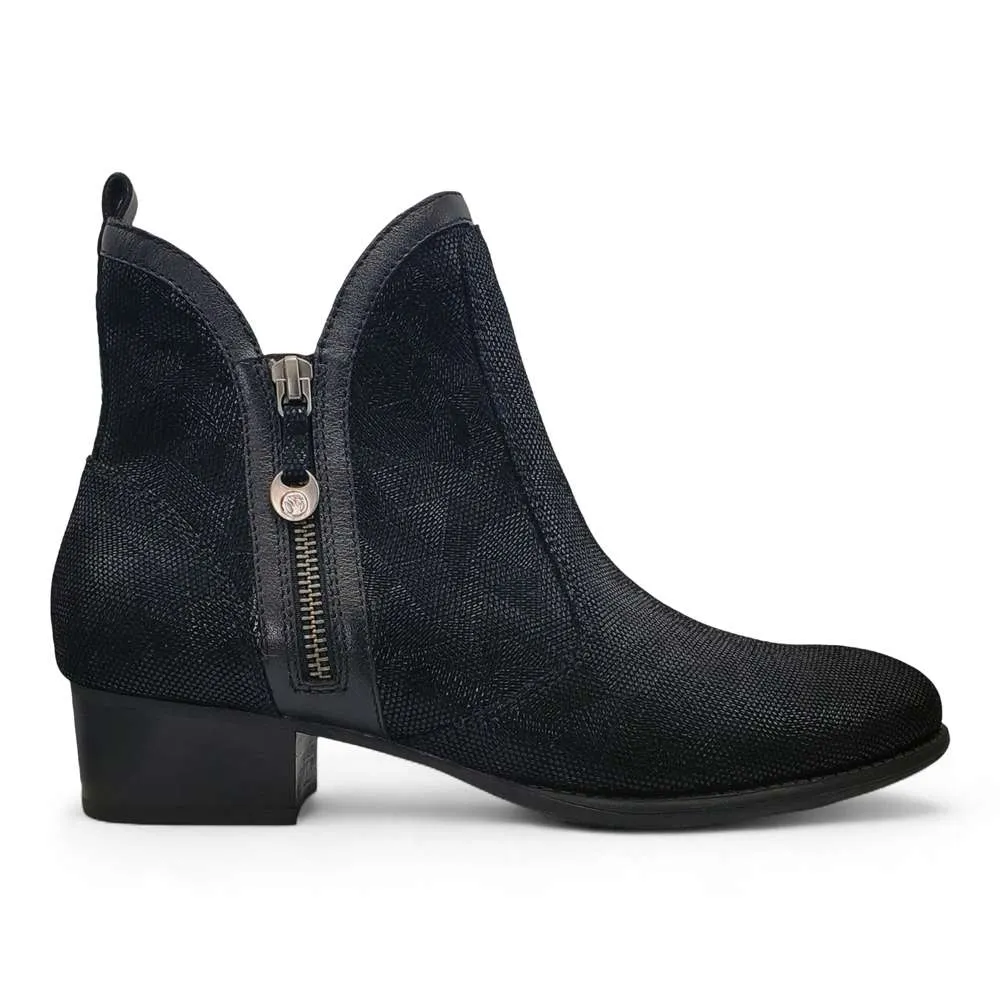 Siena II Zip Ankle Boot - Black Angle sold by Zulily product image thumbnail 2