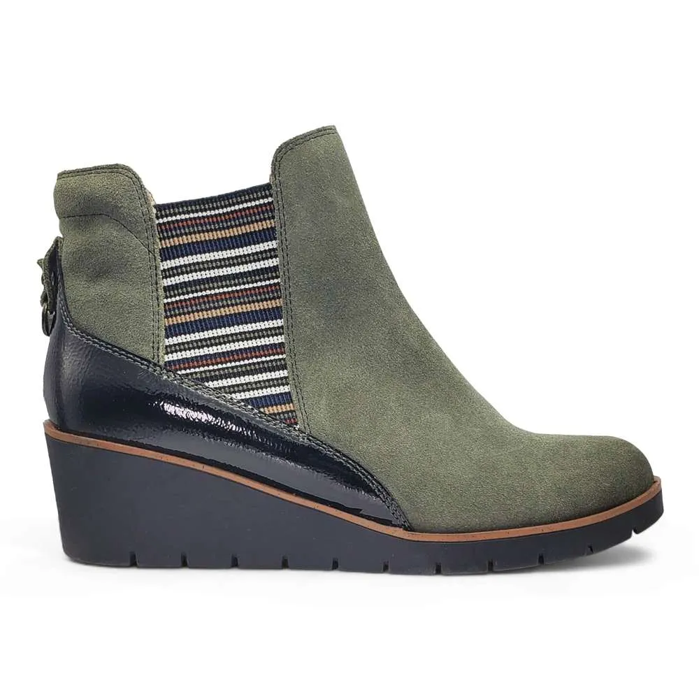 Galway Wedged Boot - Moss Suede sold by Zulily product image thumbnail 2