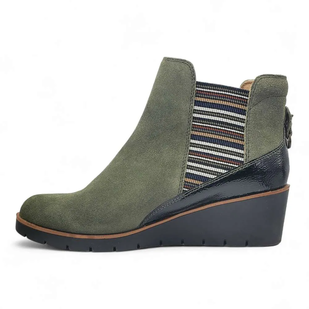 Galway Wedged Boot - Moss Suede sold by Zulily product image thumbnail 3