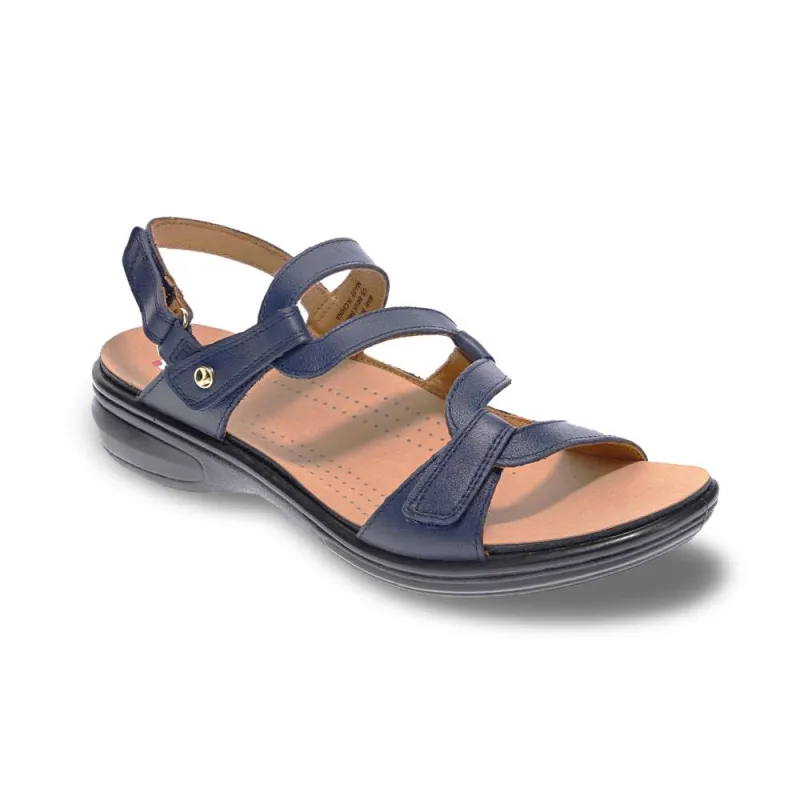 Emerald Adjustable Sandal - Blue French made by Zulily