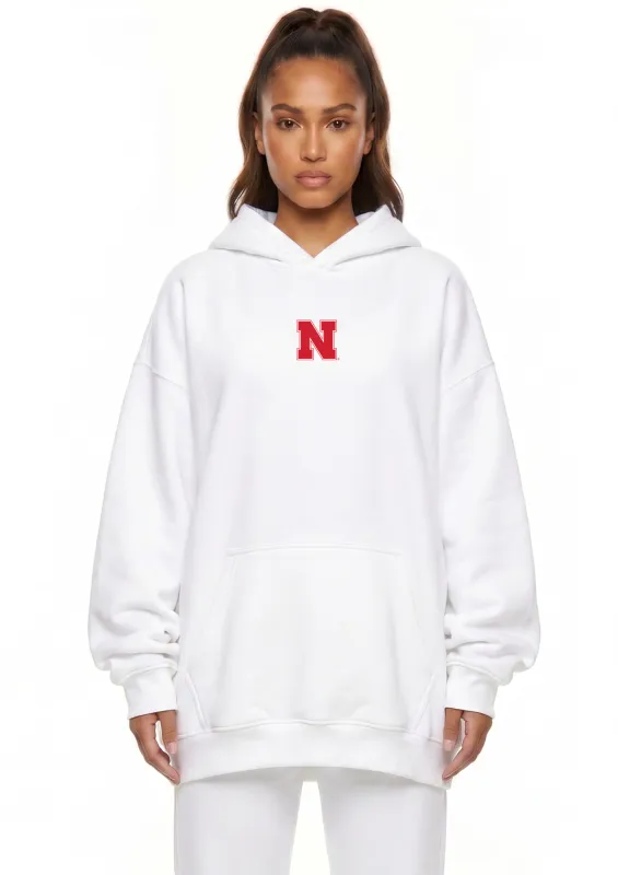 Oversized Zipper Pocket Hoodie Nebraska made by Zulily