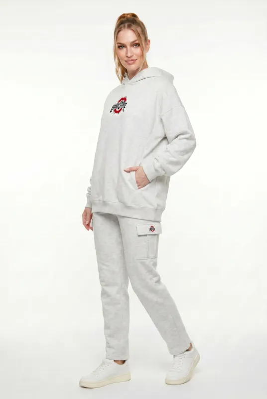 Oversized Zipper Pocket Hoodie Ohio State made by Zulily