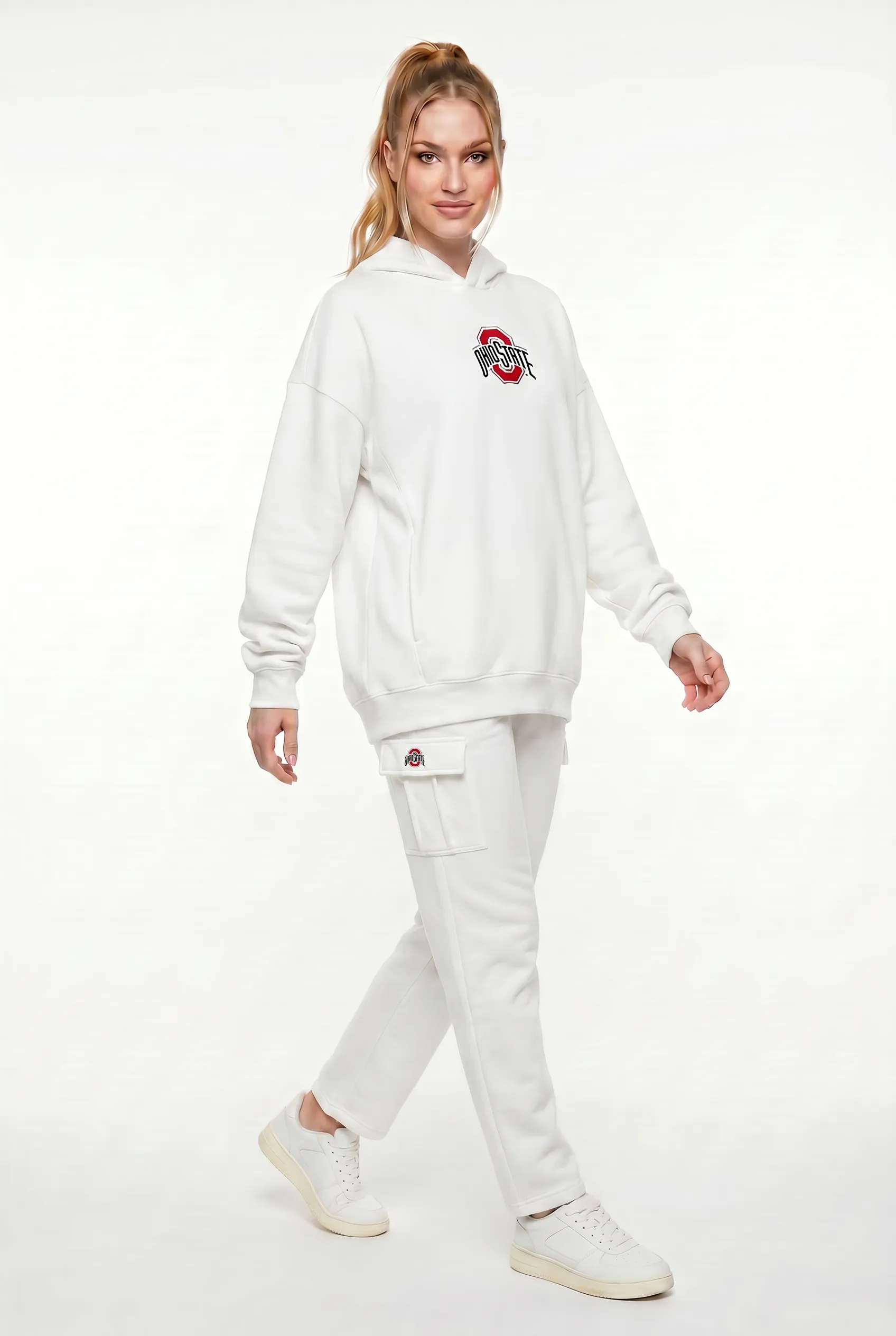 Oversized Zipper Pocket Hoodie Ohio State sold by Zulily product image thumbnail 2