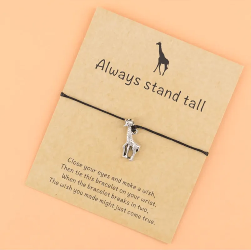Black & Silvertone Giraffe 'stand Tall' Adjustable Bracelet made by Zulily