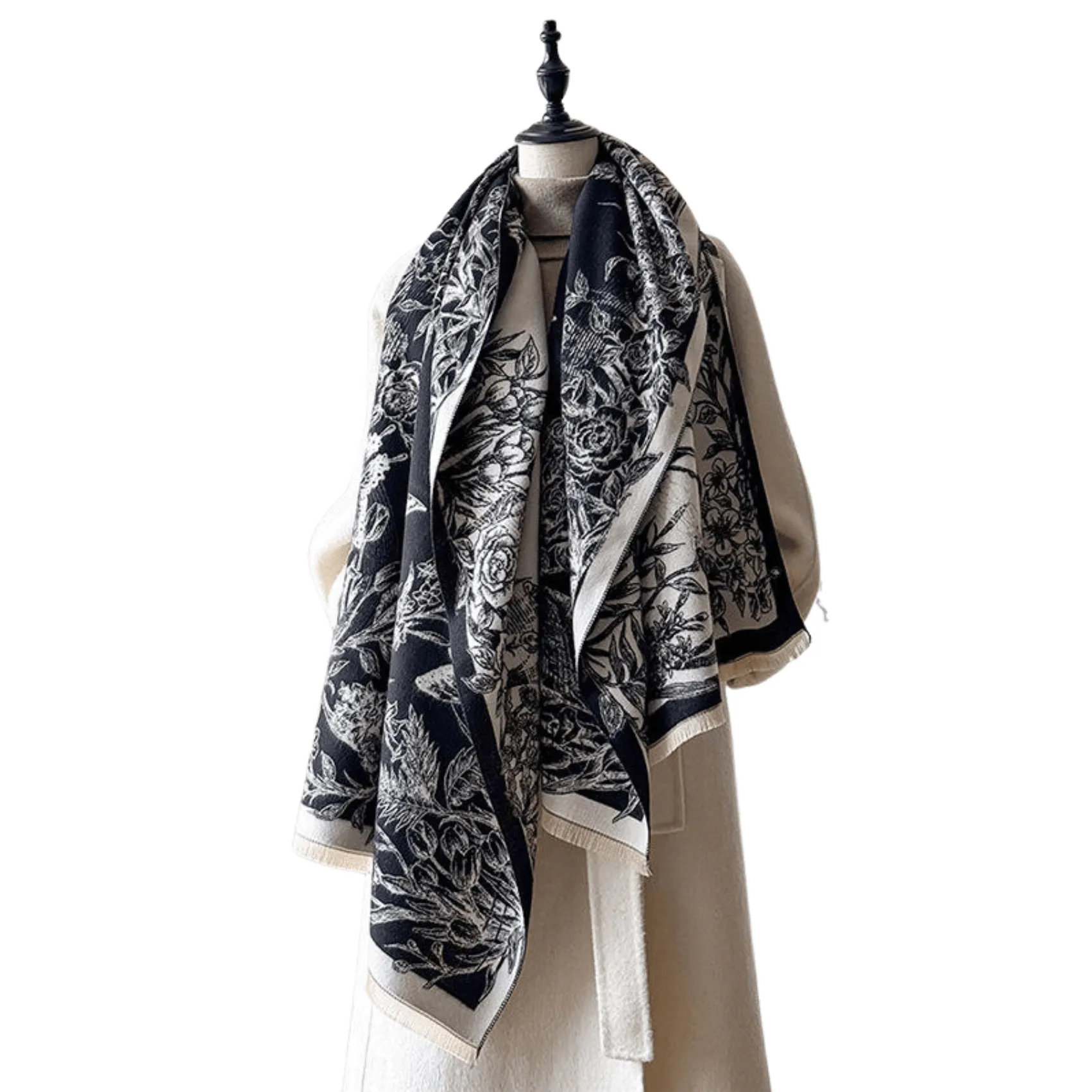Elegant Botanical Print Scarf sold by Zulily