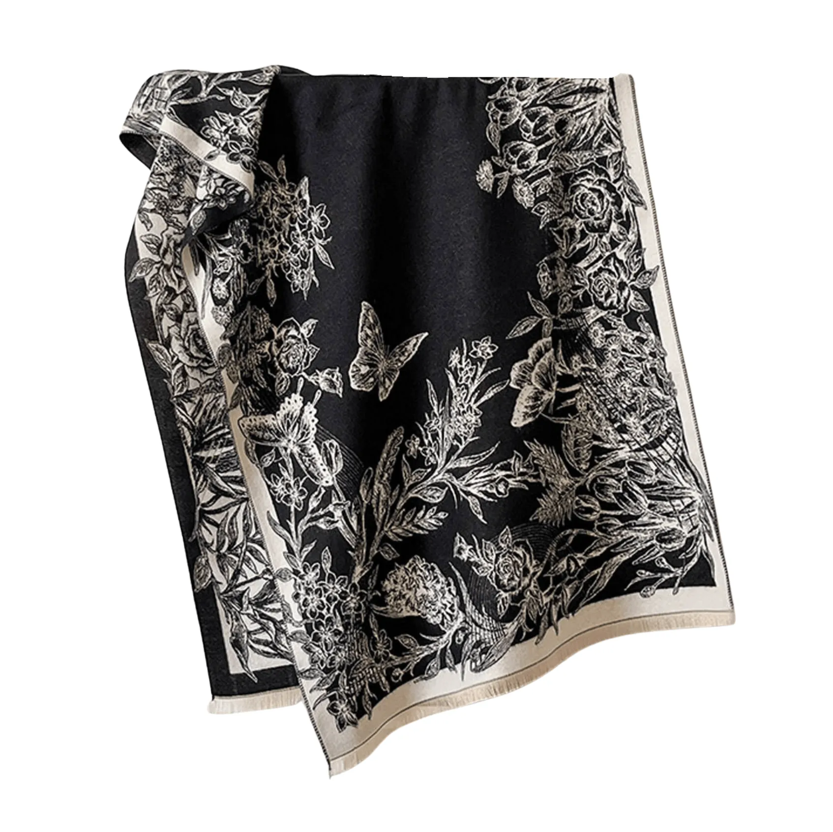 Elegant Botanical Print Scarf sold by Zulily product image thumbnail 2