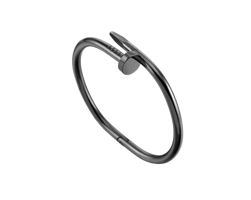 Black Nail Cuff Bracelet made by Zulily