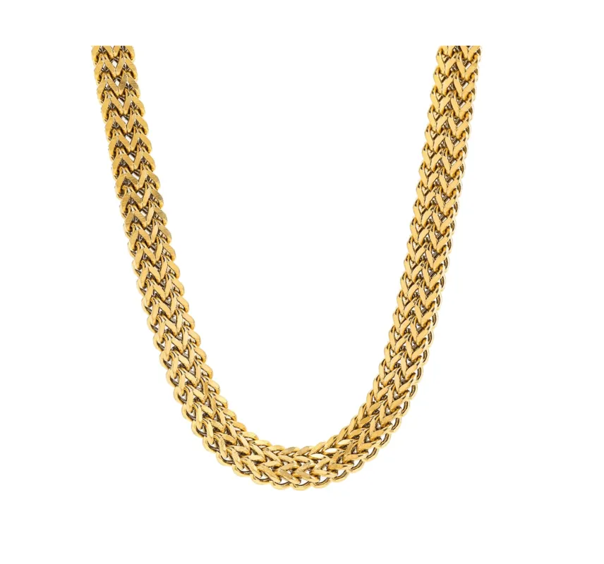 Goldtone Chunky Stainless Steel Chain Necklace made by Zulily