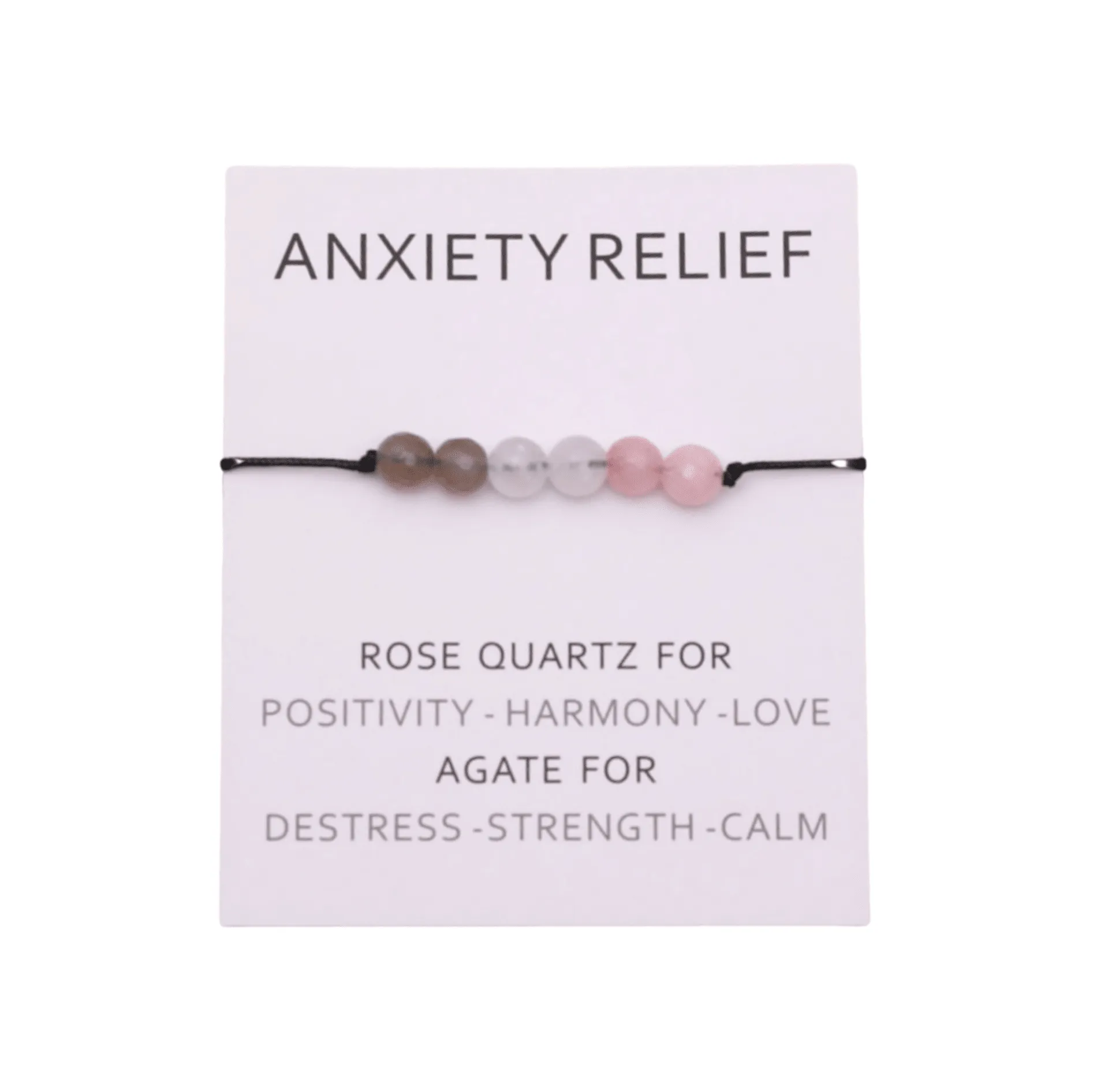 Natural Stone Adjustable Bracelet Anxiety Relief sold by Zulily