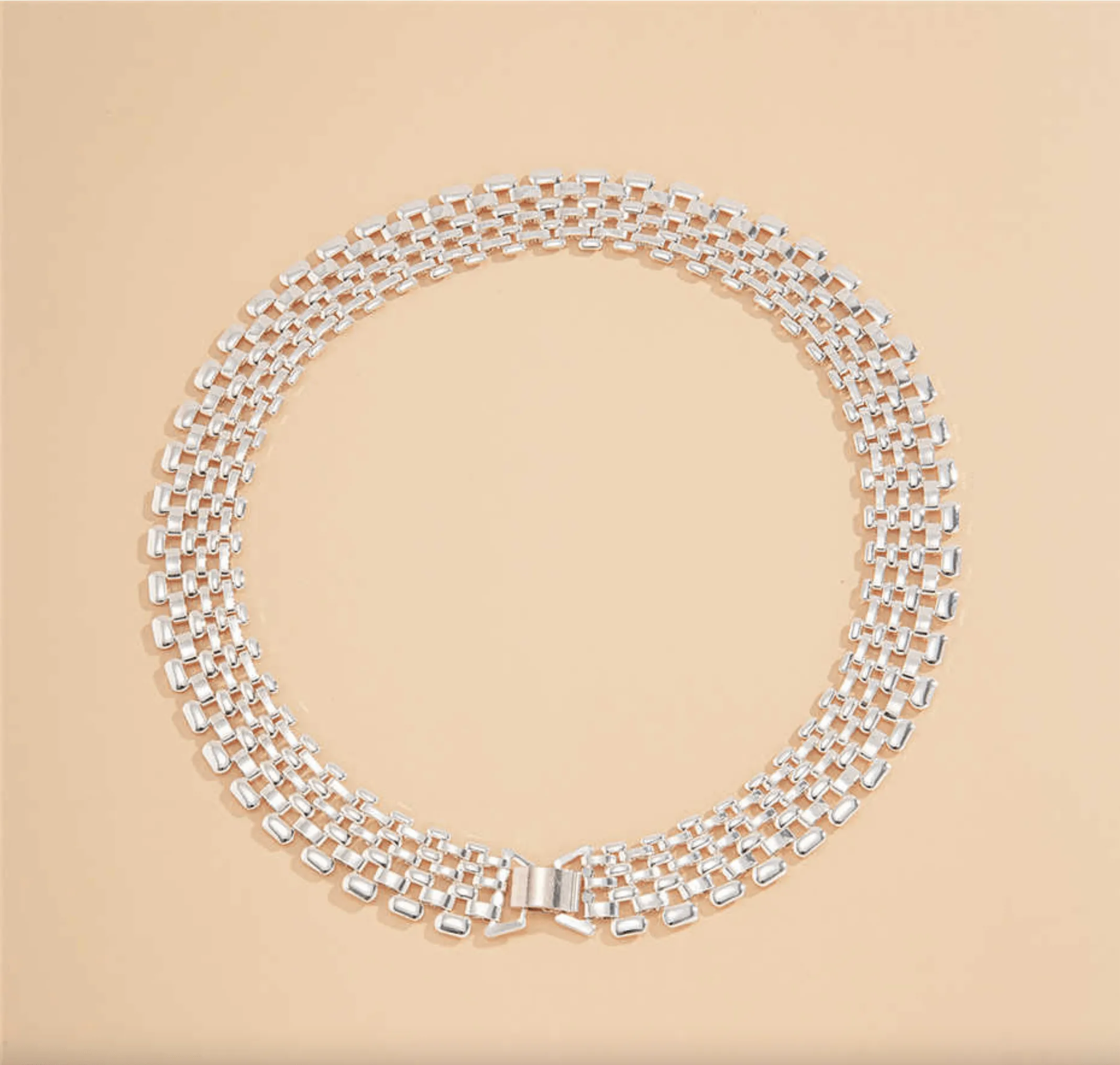 Silvertone Collar Necklace sold by Zulily