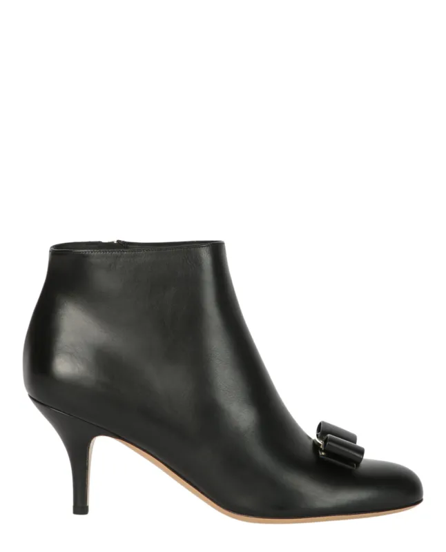 Ferragamo Vara Bow Ankle Boots - Narrow Width made by Salvatore Ferragamo