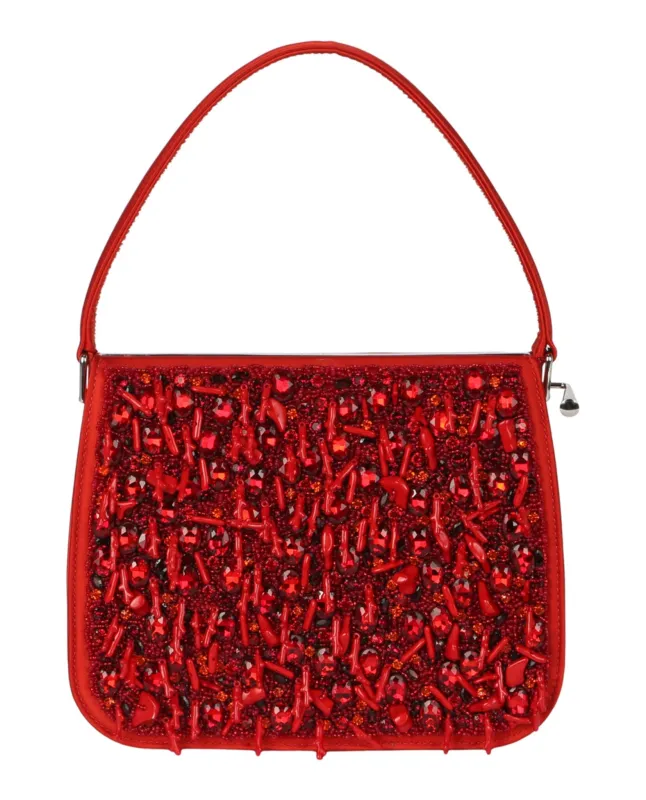 Ferragamo Frame Bejeweled Shoulder Bag made by Salvatore Ferragamo