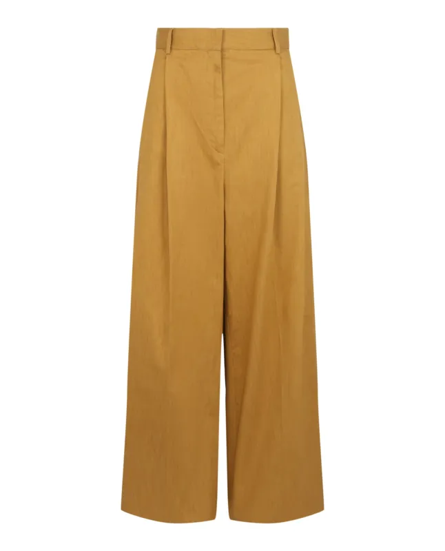 Ferragamo Pleated Wide-Leg Trousers made by Salvatore Ferragamo