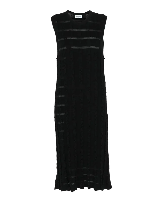 Ferragamo Cable Knit Midi Dress made by Salvatore Ferragamo