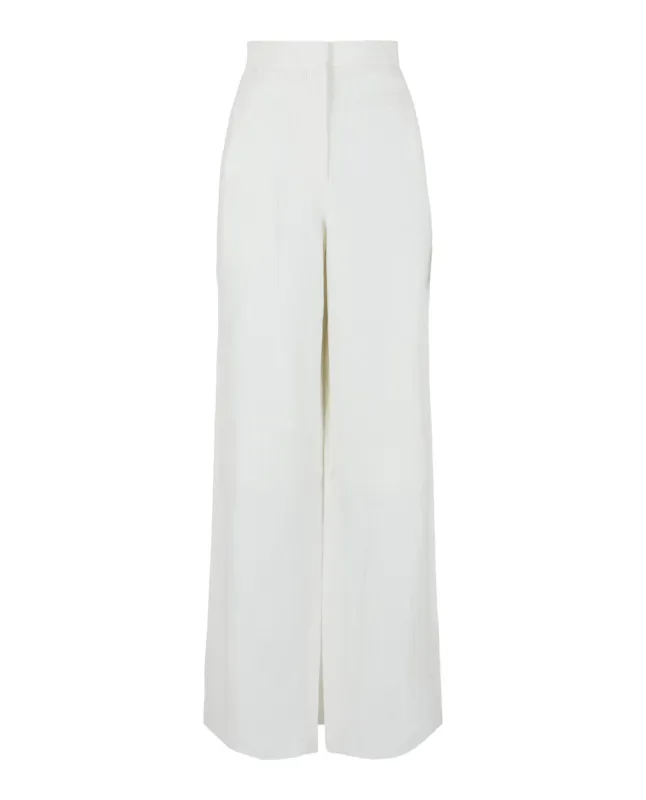 Ferragamo Wide-Leg Linen Pants made by Salvatore Ferragamo
