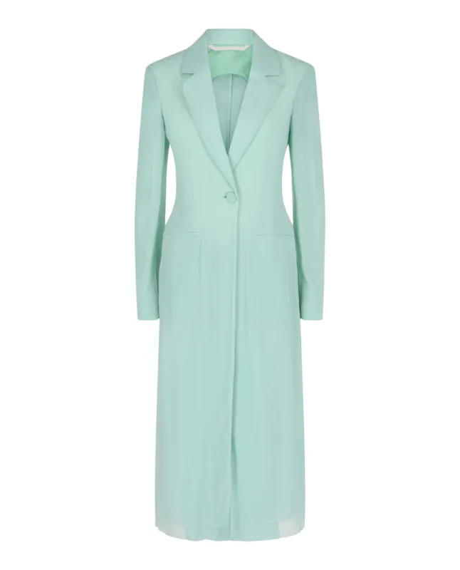 Givenchy Single-Breasted Sheer Longline Coat made by Givenchy