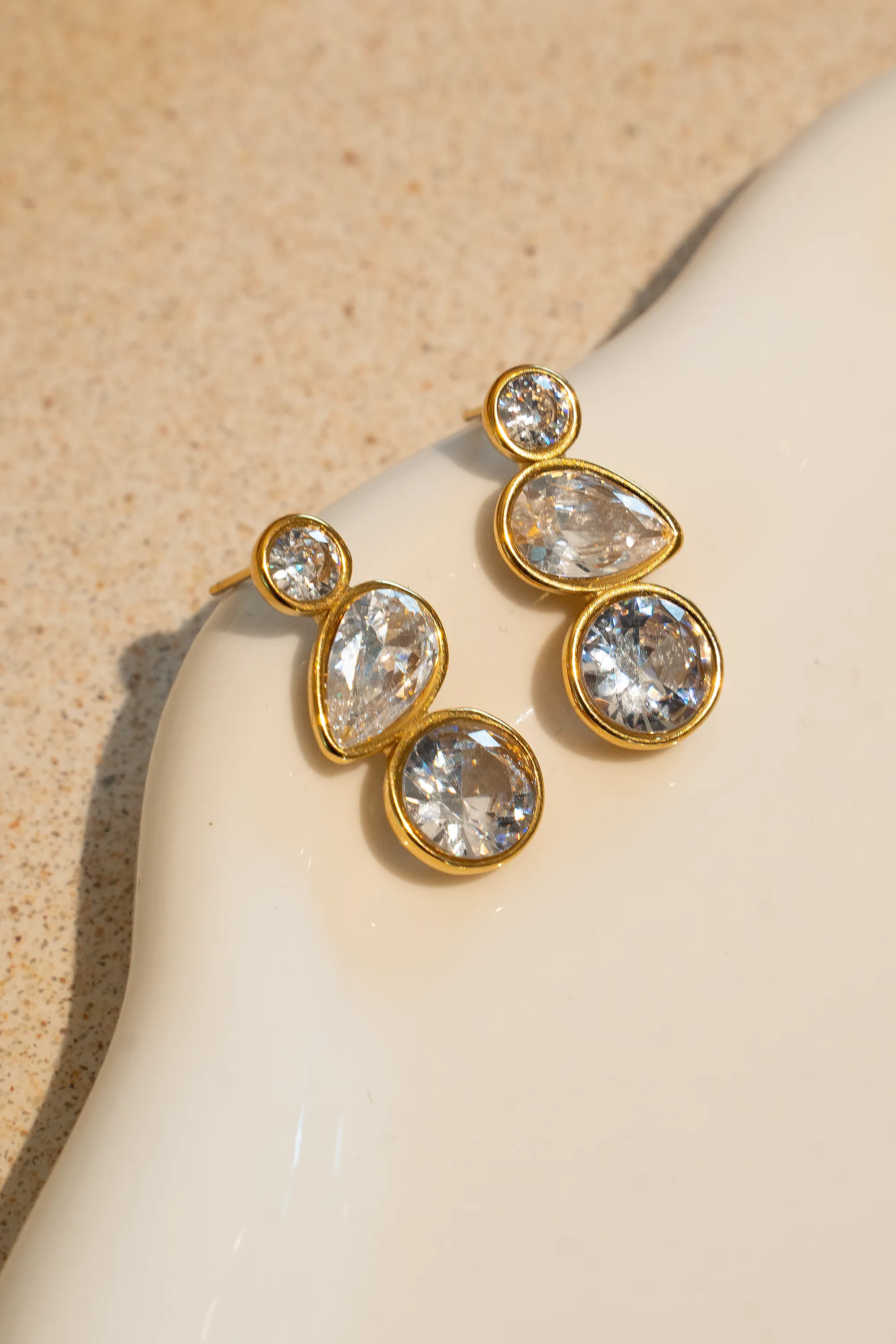 CASCADE Crystal Earrings sold by Zulily