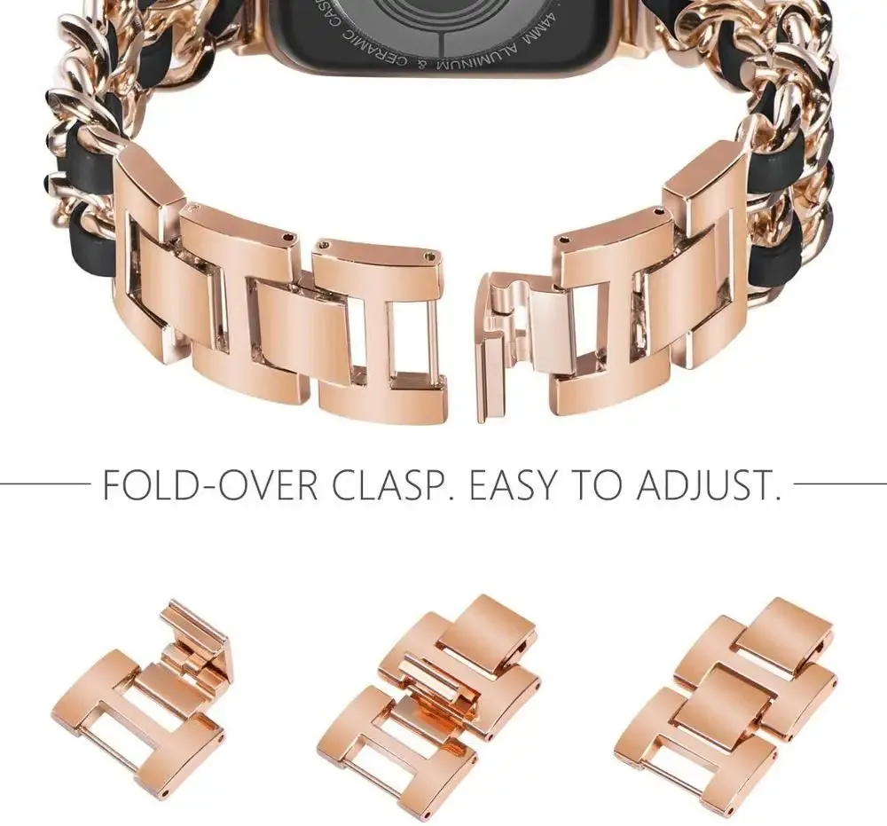 Apple Watch Stainless Steel Strap - Luxury Chain Design sold by Zulily product image thumbnail 4