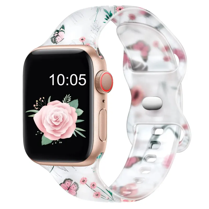 Apple Watch Silicone Strap - Floral Design - Soft and Comfortable made by Zulily