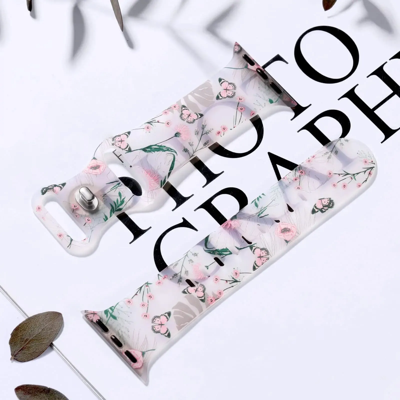 Apple Watch Silicone Strap - Floral Design - Soft and Comfortable sold by Zulily product image thumbnail 2