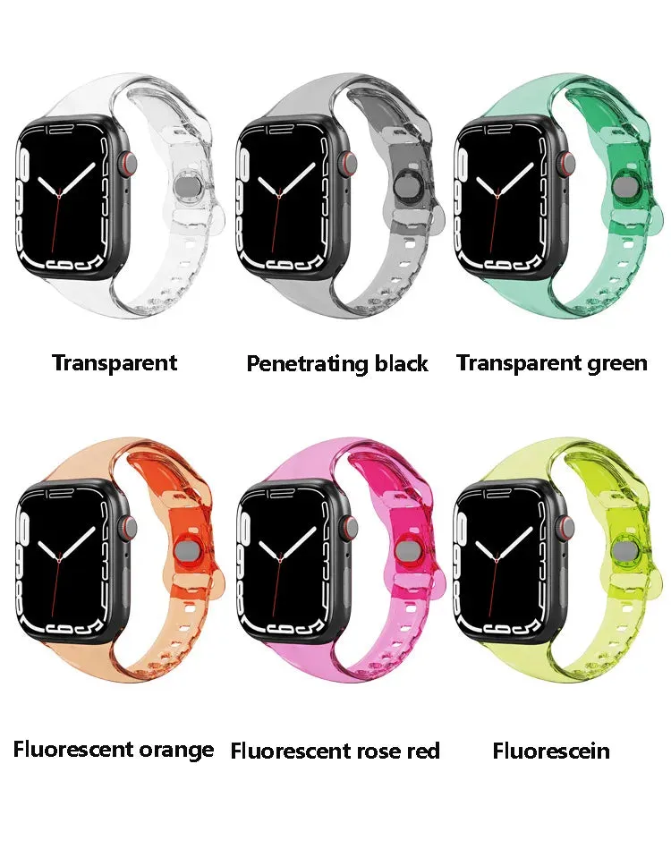 Apple Watch Transparent Strap - Soft Rubber - Clear Design sold by Zulily product image thumbnail 2