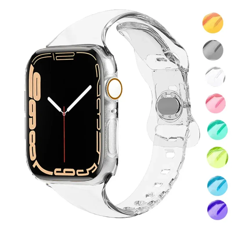 Apple Watch Transparent Strap - Soft Rubber - Clear Design made by Zulily