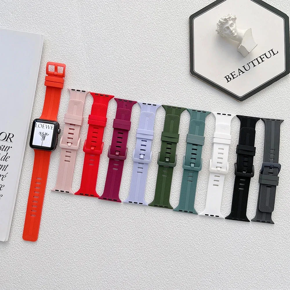 Apple Watch Silicone Strap - Soft Comfortable Rubber Band sold by Zulily product image thumbnail 2
