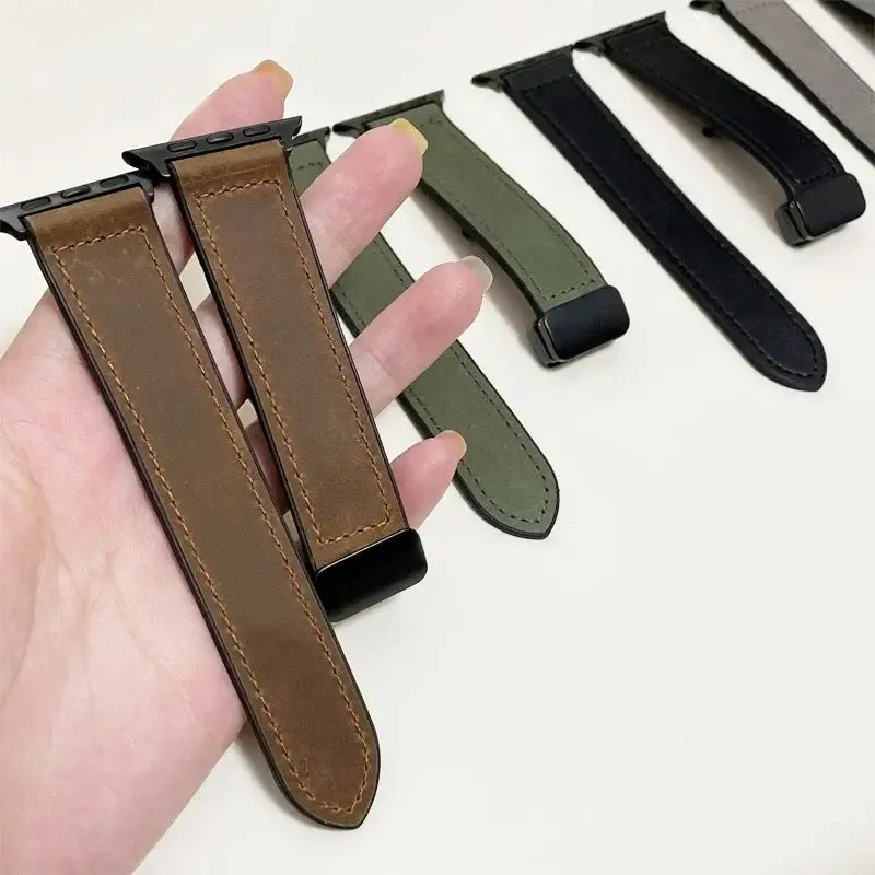 Apple Watch Genuine Leather Band - Stylish Magnetic Strap sold by Zulily product image thumbnail 5