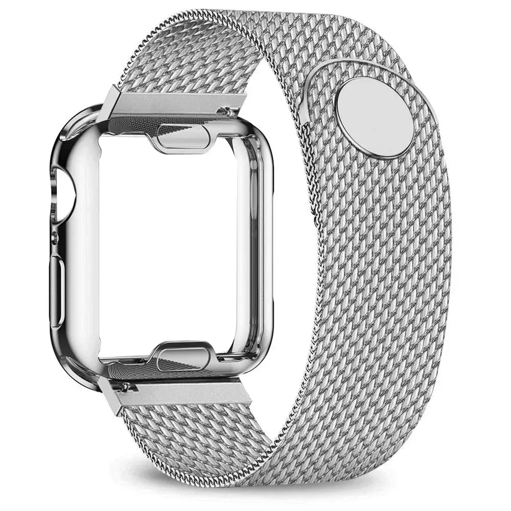 Apple Watch Stainless Steel Strap - Premium Milanese Band sold by Zulily product image thumbnail 2