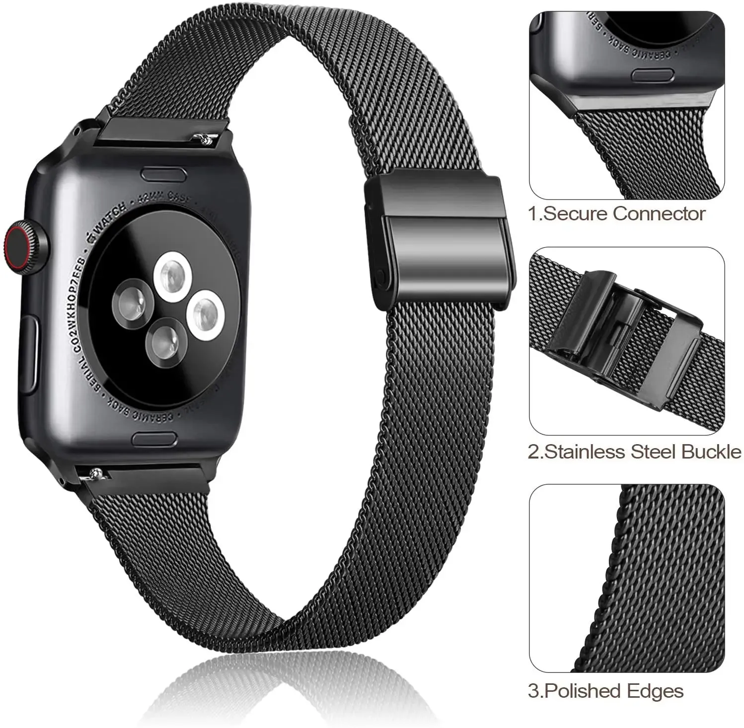 Apple Watch Milanese Band - Premium Metal Loop Strap sold by Zulily product image thumbnail 3