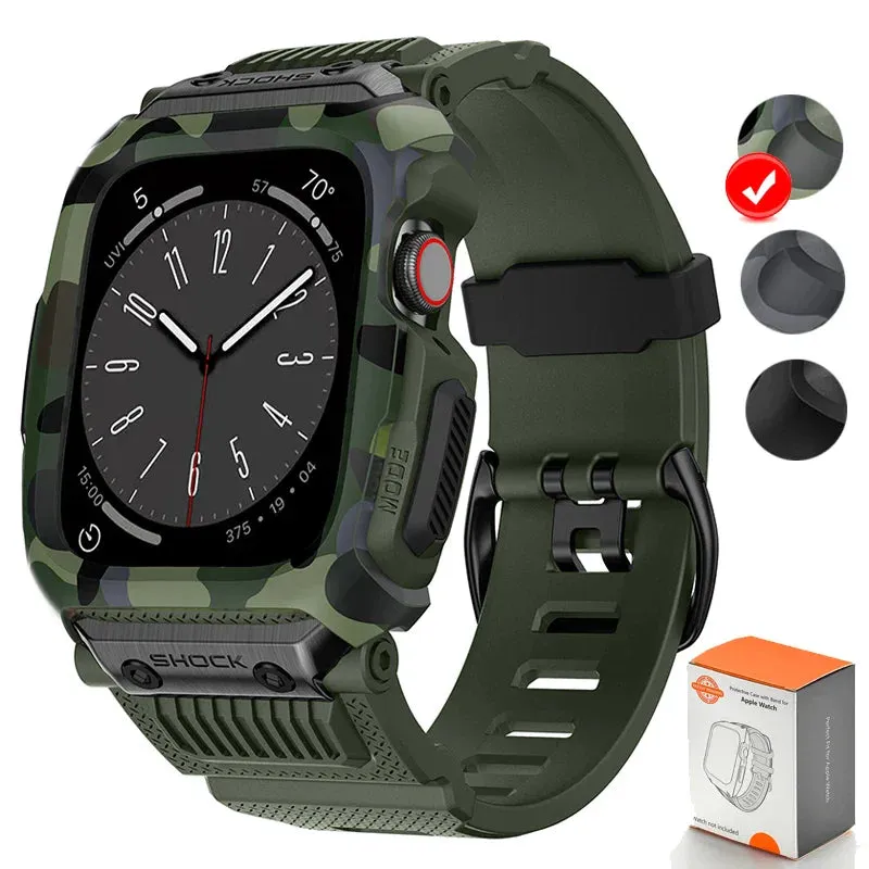 Apple Watch Camouflage Rubber Strap - Waterproof and Durable sold by Zulily