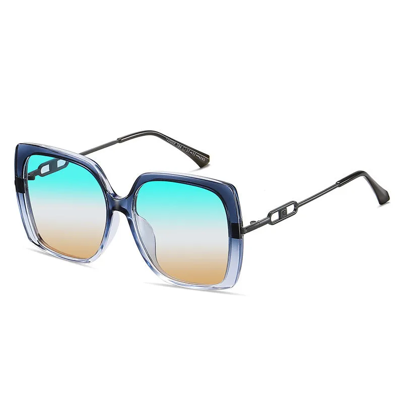 Large Metal Frame Polarized Sunglasses – Oversized Driving Shades sold by Zulily product image thumbnail 4