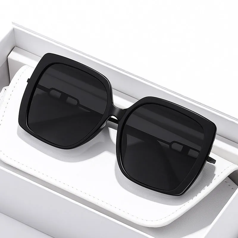 Large Metal Frame Polarized Sunglasses – Oversized Driving Shades made by Zulily