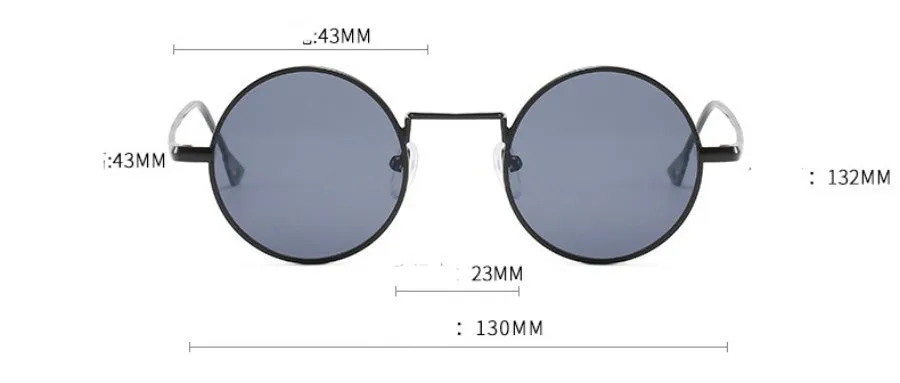 Steampunk Sunglasses – Retro Round Gothic Shades sold by Zulily product image thumbnail 2