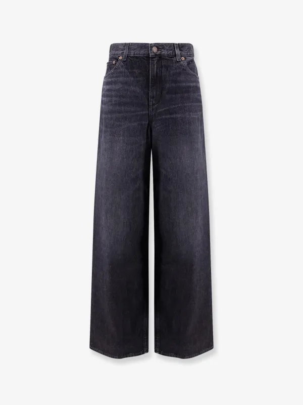 Jeans With Iconic Leather Logo Tag made by Chloe