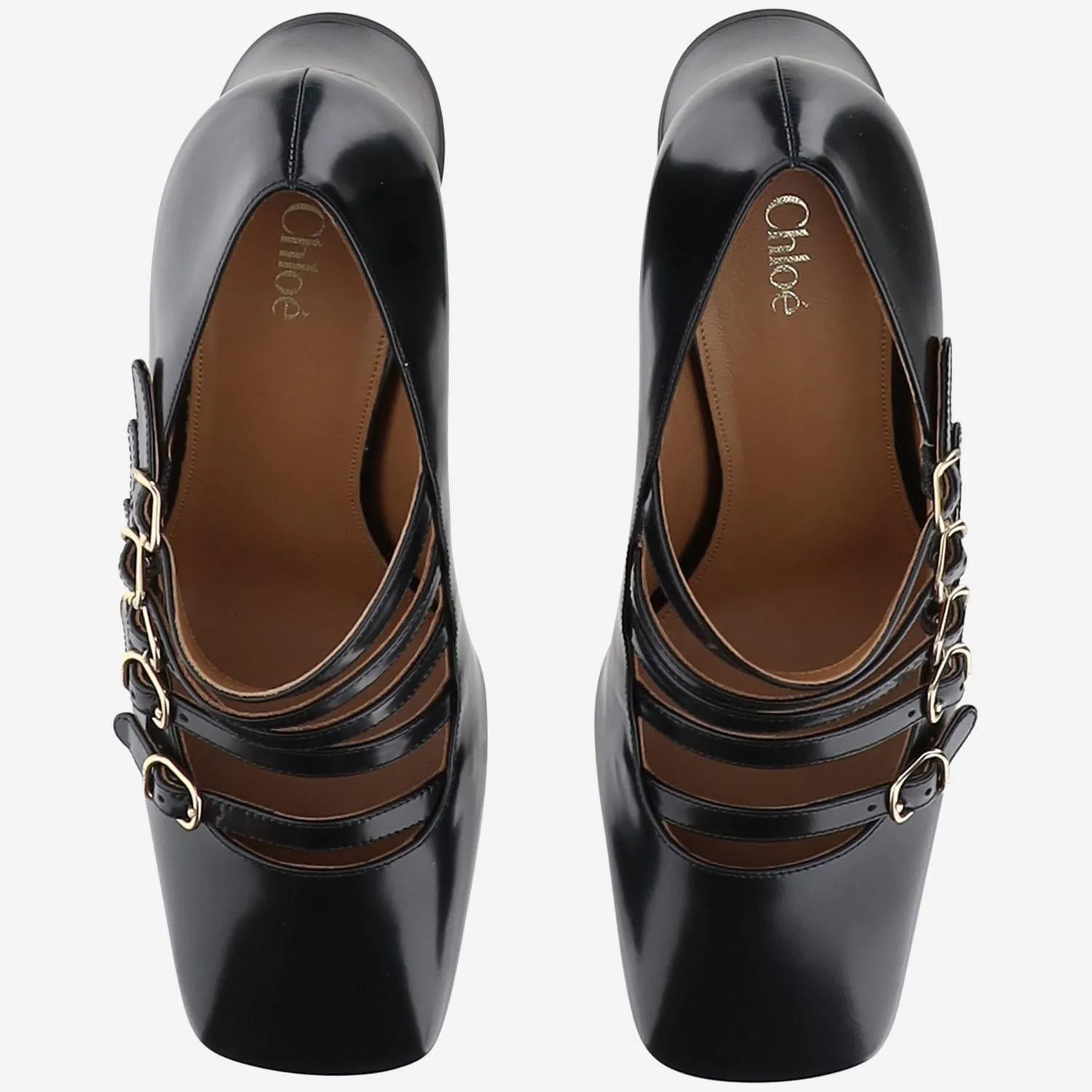 Chloé Janis Shiny Leather Pumps sold by Zulily product image thumbnail 2