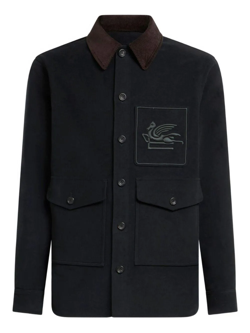 Green Corduroy-Collar Jacket sold by Zulily