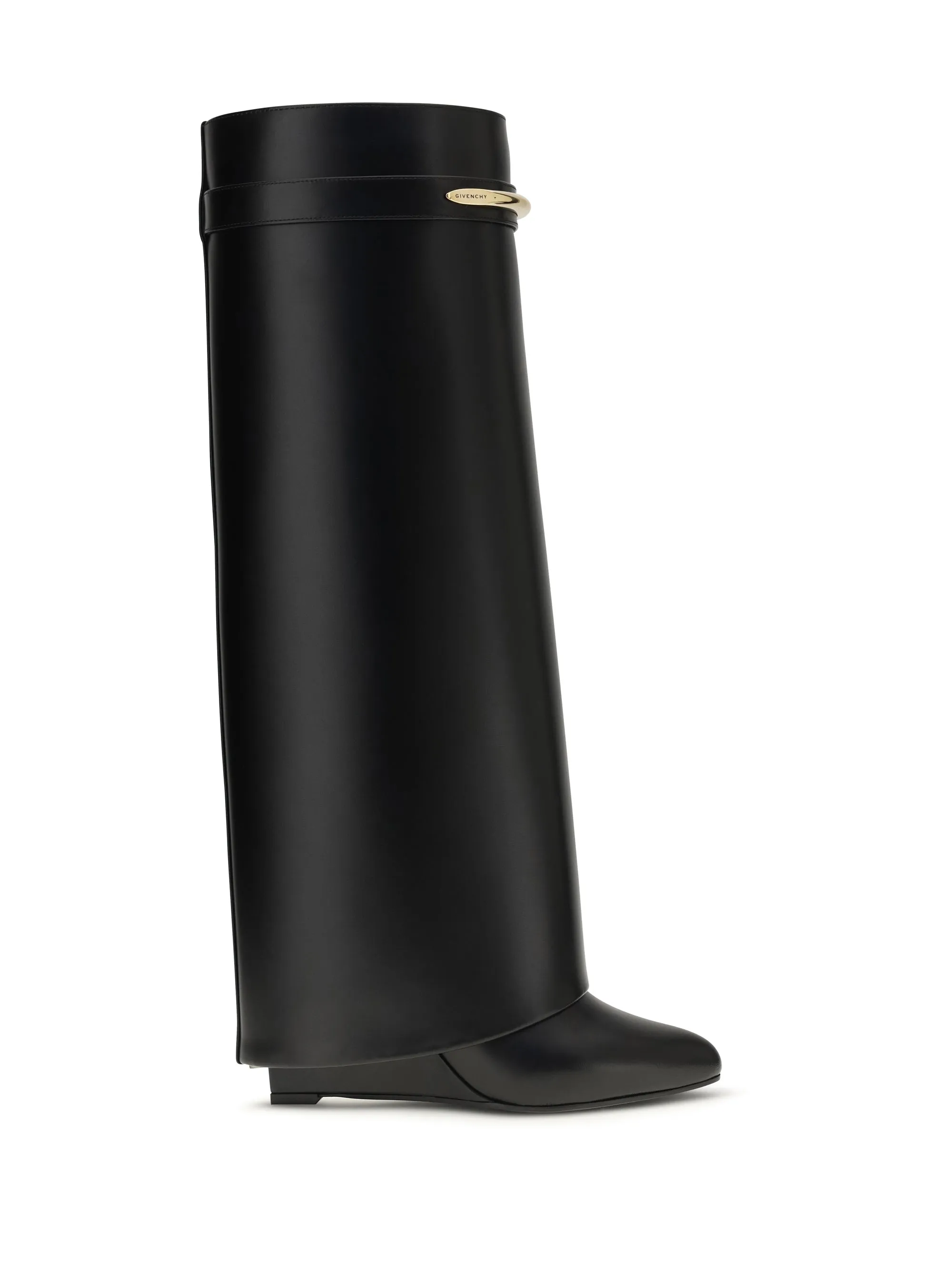Leather Shark Boots Black sold by Zulily