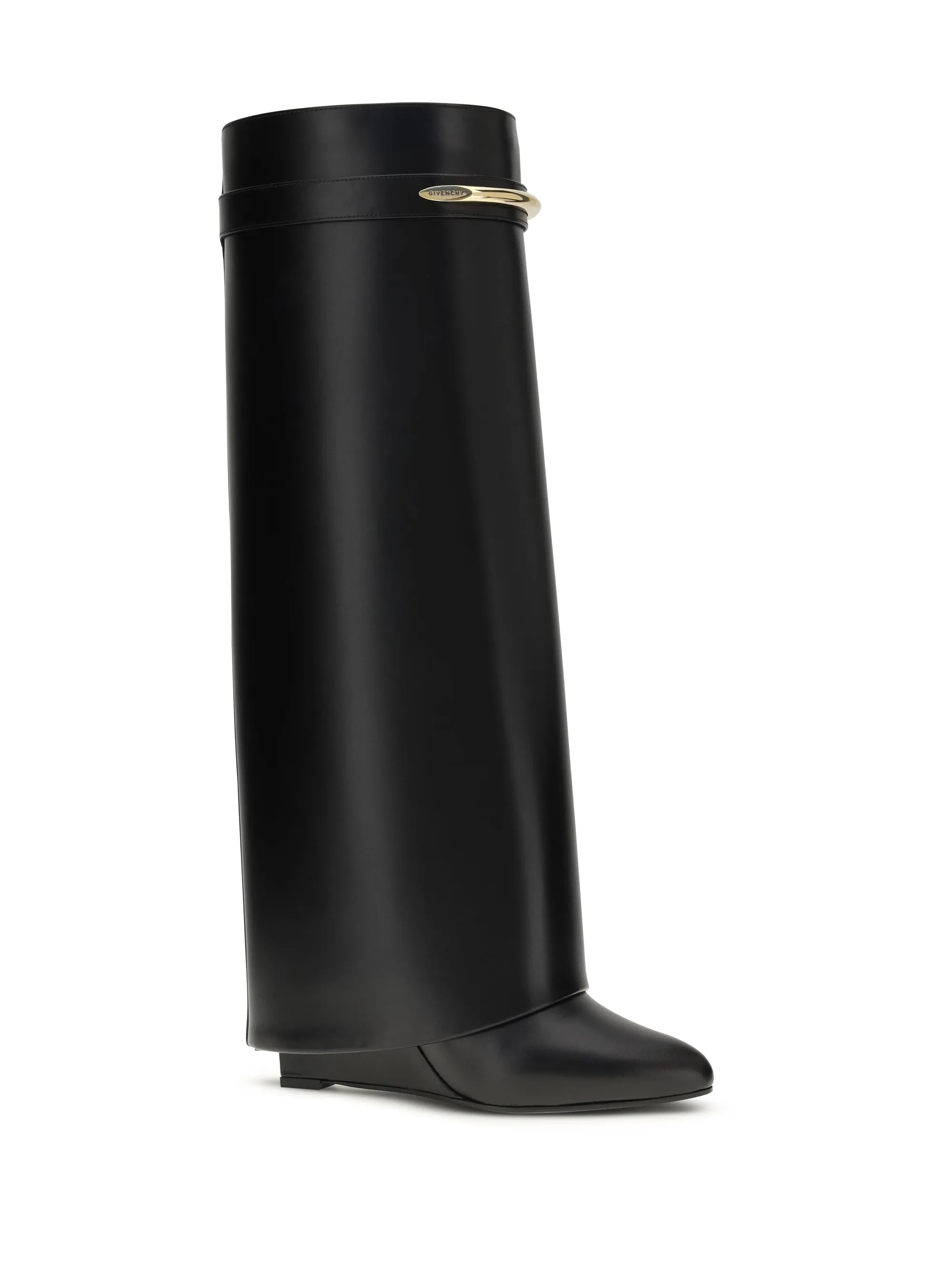 Leather Shark Boots Black sold by Zulily product image thumbnail 3