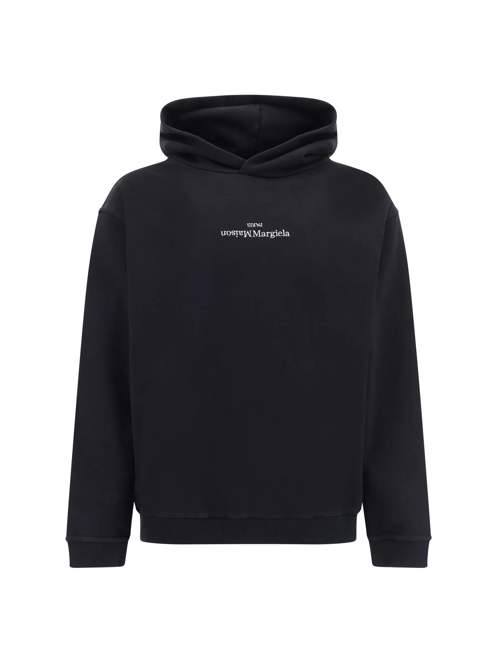 Hoodie Black/White Embroidery sold by Zulily