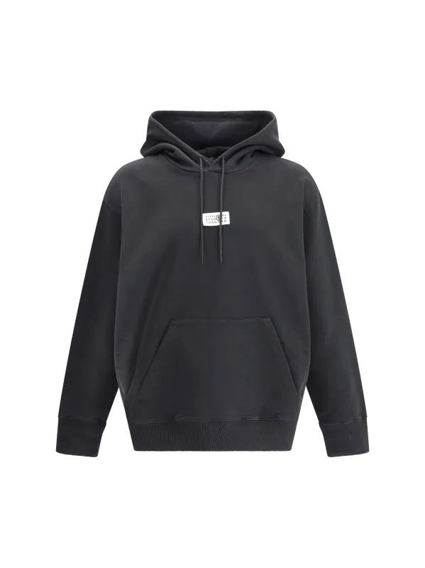 Cotton Hoodie Black made by Maison Margiela