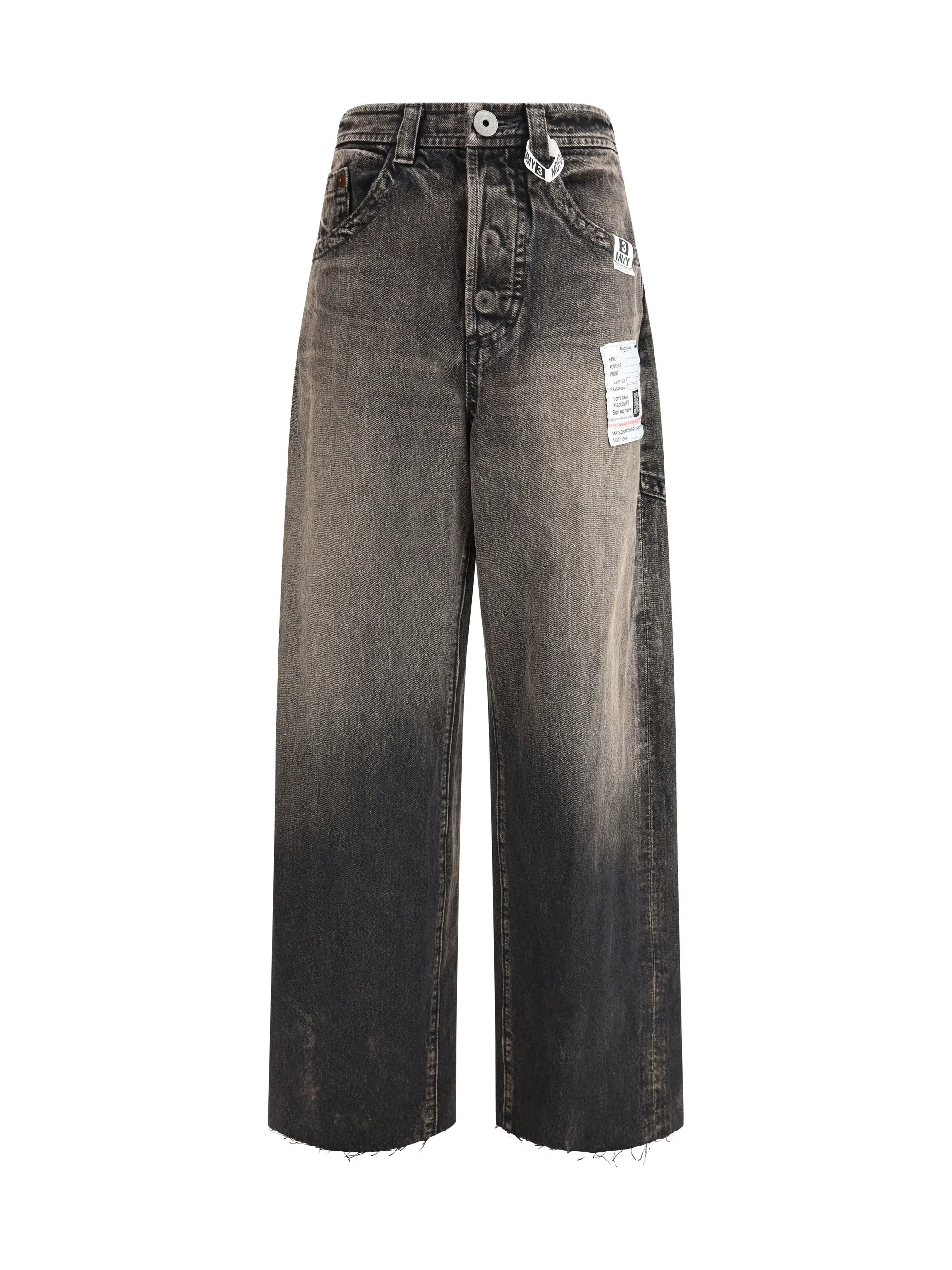 Wide Denim Jeans 'Amateur Sewn Like' Black sold by Zulily
