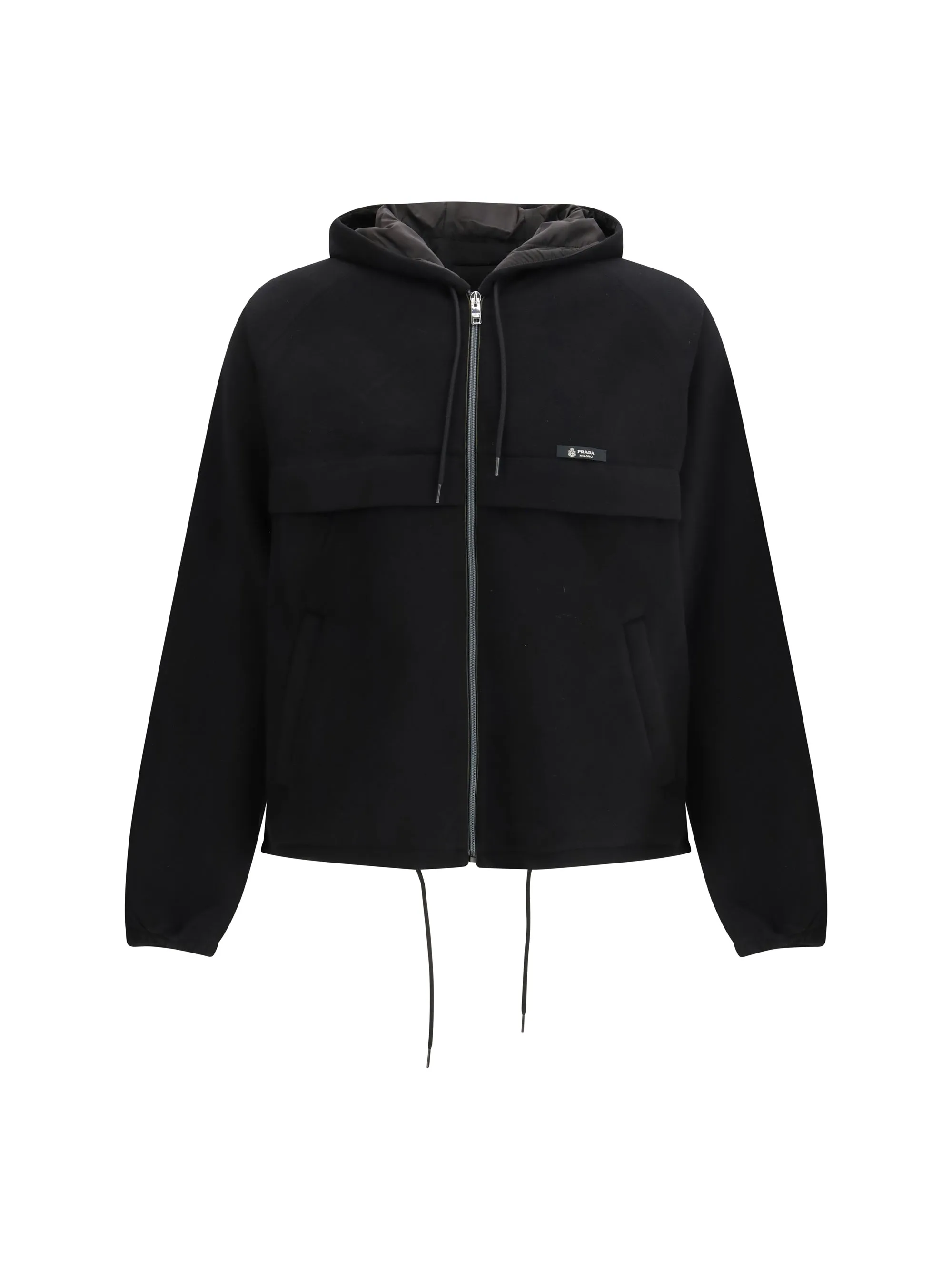 Hooded Blouson Black sold by Zulily