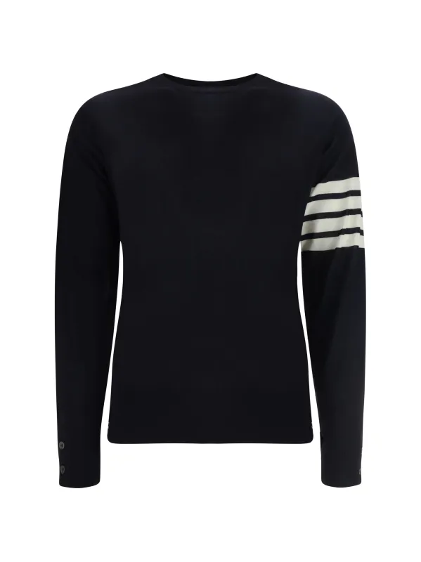 Sweater Wool Fleece Navy made by Thom Browne